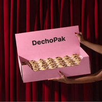 Emballage personnalisé pour biscuits, boîte de grande taille avec logo, emballage de luxe recyclable pour gâteaux, beignets, desserts sucrés, pour emporter