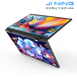Ordinateur portable professionnel à double écran 14+14 pouces, Celeron N100, tactile, 16 Go de RAM, 512 Go SSD, 2-en-1, Windows 11 Pro, métal, UK Hfbook14 - Product Image 1