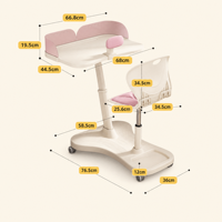 Nouveaux bureaux et chaises pour étudiants, en plastique, mobiles, réglables, ergonomiques, modernes, faciles à assembler, pour la salle à manger, le bureau à domicile, la chambre à coucher