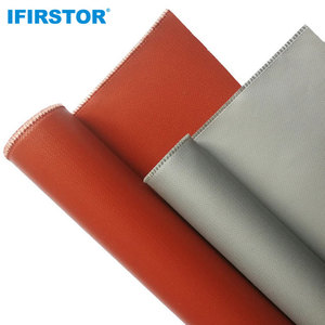 Fabrieksmatig geproduceerd, goedkoop, hoge sterkte, enkelzijdig siliconen gemembraniseerd glasvezel brandwerend doek, alkalievrij, snijbaar - Product Image 6