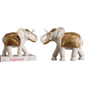Witt Fabricants Éléphant en gros une <span class=keywords><strong>famille</strong></span> de trois éléphants de bon augure Résine Artisanat Décoration Salon Décoration de la maison - Product Image 6