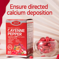 Capsules de poivre de Cayenne en marque privée, 12 en 1, vitamine E+D3+K2, pépins de raisin, aubépine, betterave, berbérine, compléments alimentaires