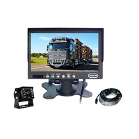 Caméra de recul pour camion et voiture avec écran 7 pouces, vision nocturne, 1000TVL, kit système avec moniteur pour remorque et chariot élévateur