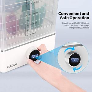 ELEGOO Mercury X Bundle, Accesorio para Impresora 3D, Estación de Lavado y Curado de Alta Eficiencia, Tamaño Máximo de Curado 200x260mm, Perilla + Botón - Product Image 5