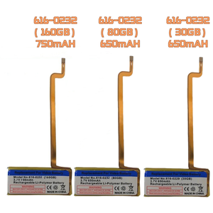 REAL CAP 替换电池 适用于 Ipod 1 2 3 4 Photo Classic Video 第 5 代、第 5.5 代、第 6 代、第 7 代 Gen1 Gen2 Gen5 Gen5.5 Gen6 Gen7 - Product Image 1