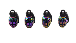 Tapas de Válvula de Aleación de Aluminio con Forma de <span class=keywords><strong>Granada</strong></span> para Bicicleta, Motor, Coche, Tapas de Válvula de Aire para Neumáticos, Cubierta Antipolvo para Válvula de Motocicleta - Product Image 3