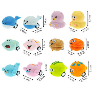 Animales de dibujos animados <span class=keywords><strong>6</strong></span> Modelo Pull Back Push Friction coche ballena sello pulpo Concha perla mejillón Globefish para Cápsula de 50 mm - Product Image 1