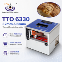 Imprimante industrielle à transfert thermique VJ6330, machine de codage TTO avec tête d'impression de 32 mm et 53 mm pour l'impression de films d'emballage