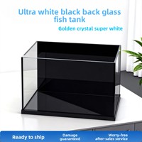 Aquarium de bureau 5L en verre ultra-transparent pour poissons rouges et betta, paysage aquatique écologique, décoration maison et bureau, vente en gros OEM