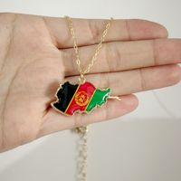 Nuoxin 2025 nouveauté carte afghane collier drapeau afghan collier pour un usage quotidien