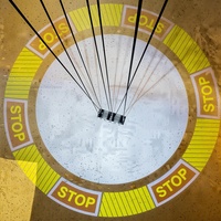 Projecteur Gobo LED personnalisé pour signalisation de sécurité au sol, pour zones restreintes de levage par pont roulant et zones à accès restreint pour le personnel