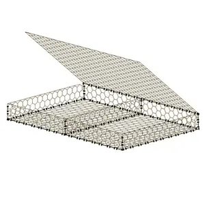 Prix de gros cage pour gabion boîte matelas gabion hexagonal en pvc galvanisé lourd panier gabion 2x1x0,3 m