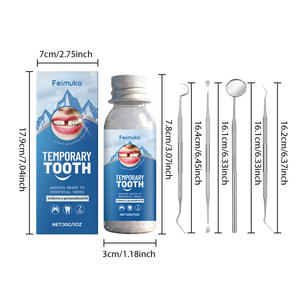 Kit de Cuidado Dental Temporal Más Vendido, Dentaduras Postizas Rellenas Hazlo Tú Mismo, Sonrisa Hermosa, Cuidado Bucal, Cuidado Dental Conveniente, Blanqueamiento Dental - Product Image 6