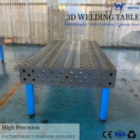 Table de soudage 3D perforée robuste pour usine D16 D28, plateforme de soudage personnalisée nitrurée, certifiée CE