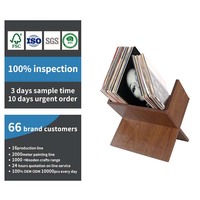 Porte-disque vinyle en bois support de rangement livre bois Album présentoir stockage de disques moderne vinyle organisateur support protège