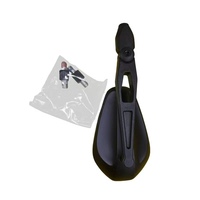 Rétroviseur de moto Xmaxvision en nylon renforcé CNC, côté gauche, avec boîtier noir, surface teintée