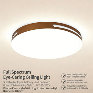 Высококачественный декоративный светильник для дома в современном стиле, круглый светодиодный потолочный светильник для гостиной. - Product Image 1