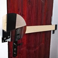 Supports de barrière de porte ouverte en acier inoxydable et acier au carbone, zingués/galvanisés, anti-rouille, pour une sécurité accrue