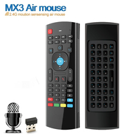 Mini Teclado Inalámbrico de 2.4Ghz, Control Remoto con Mouse Aéreo de 6 Ejes, TOPLEO MX3 2.4g Mini Fly Air Gyro Mouse