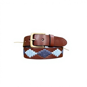 Ceintures en cuir de buffle véritable faites à la main, designs personnalisés, durables, modèles personnalisables, dernières ceintures polo tendance pour hommes en vente - Product Image 3