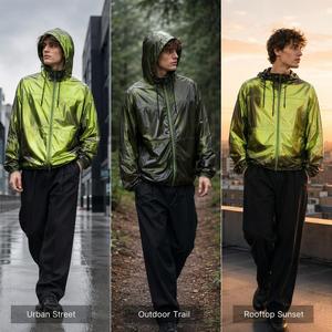 Veste coupe-vent matelassée unisexe pour l'hiver, toile thermosensible, thermochromique, respirante, légère, streetwear - Product Image 4