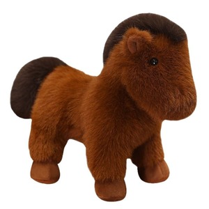 2025 nouveau blanc Super doux en peluche <span class=keywords><strong>Dragon</strong></span> cheval jouet couette pour anniversaire des enfants lavé Technique cheval sauvage poupée de chiffon - Product Image 1