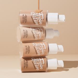 مستحضرات تجميل عالية الجودة ماكياج الوجه الطبيعي طويلة الأمد تغطية كاملة للماء أساس سائل غير لامع - Product Image 3