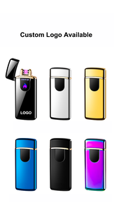 Encendedor Dericsson Nuevo Ultrafino Resistente al Viento con Doble Arco, Encendedor de Cigarrillos Recargable USB con Inducción Inteligente, Logotipo Personalizado - Product Image 5