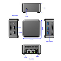 Sharerdp Meilleure Vente Mini-PC Inte-l N150 N100 N95 N Series 12 Gen Bee Link X86 Micro PC 12V Mini Serveur Neo Box Business 4K-Spiele