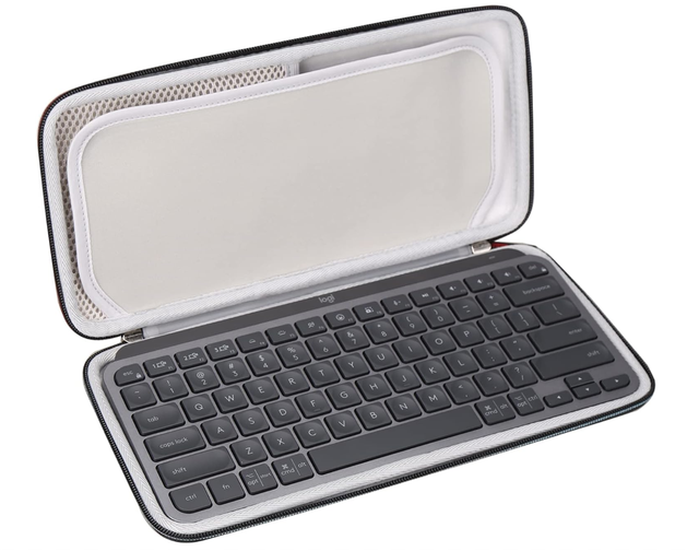 EVA Waterproof Hard Storage Case for Logitech MX Keys Mini Wireless Illuminated Keyboard-Minimalist Design Convenient Travel