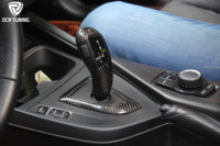 Pour BMW F20 F30 F25 F26 F15 F16 Garniture de finition intérieure en fibre de carbone sèche pour le cache du levier de vitesse, uniquement LHD, Séries 1 2 3 4 5 6 7 X
