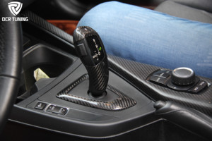 Untuk BMW F20 F30 Tambahan Trim Interior F25 F26 F15 F16 Penutup Tombol Persneling Serat Karbon Kering Trim Sekitar Tombol Persneling Hanya untuk LHD 1 2 <span class=keywords><strong>3</strong></span> 4 5 6 7 X SER - Product Image 6