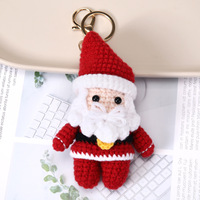 Amigurumis tricotés et au crochet de Noël déjà finis : Porte-clés Père Noël, Bonhomme de neige, Cerf Milu, Élan