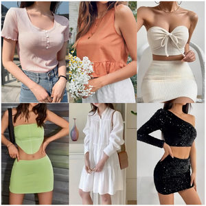 Vêtements pour femmes <span class=keywords><strong>en</strong></span> <span class=keywords><strong>gros</strong></span> du <span class=keywords><strong>fournisseur</strong></span> : Nouveaux hauts et robes variées, sacs <span class=keywords><strong>en</strong></span> vrac, inventaire <span class=keywords><strong>de</strong></span> vêtements d'occasion - Product Image 4