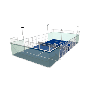 <span class=keywords><strong>Terrain</strong></span> de <span class=keywords><strong>padel</strong></span> panoramique professionnel extérieur avec toit en tente et équipement - Product Image 3