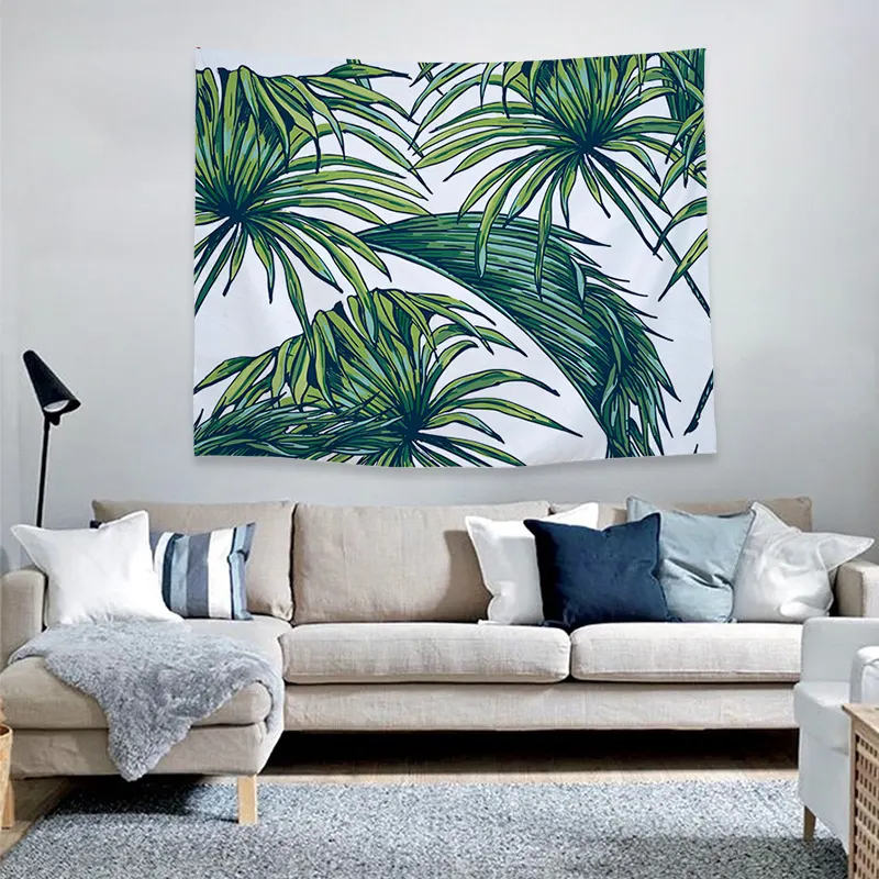 Nordic Design Digital Printing Tapestry Nature Fabric Poster Digital Printed Tropical Tapestry