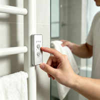 Termostato Wifi Programable, Controlador Digital de Temperatura para Secador de Toallas Inteligente, Panel de Control de Calefacción Inteligente para Baño