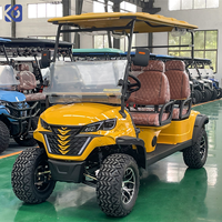 Nouvelle Voiturette de Golf Électrique à Énergie Solaire 4 Places Homologuée pour la Route avec Batterie au Lithium, Voiturette de Luxe pour Complexes Hôteliers et Visites Touristiques (Direct Usine)
