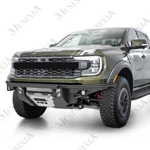 Accessoires de luxe <span class=keywords><strong>4x4</strong></span> pare-chocs avant de <span class=keywords><strong>treuil</strong></span> en acier noir texturé modulaire tout-terrain <span class=keywords><strong>pour</strong></span> <span class=keywords><strong>Ford</strong></span> <span class=keywords><strong>Ranger</strong></span> 2024 - Product Image 4