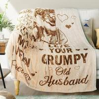 Couverture en flanelle romantique à motifs de dessins animés, cadeau pour femme – Toutes saisons, mariage, anniversaire, Noël et Saint-Valentin