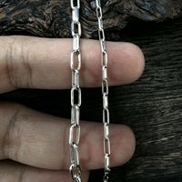 Catena in Argento Sterling 925 Stile Graffetta Non Finita per Creazione di Gioielli Fai-da-Te, Collane e Bracciali, Vendita all'Ingrosso