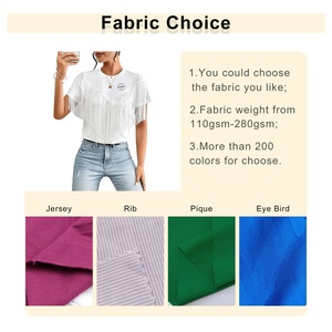 T-Shirt con frangia larga a manica corta personalizzata all'ingrosso T-Shirt da donna Top da donna con nappine Crop da donna T-Shirt OEM - Product Image 2
