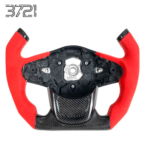 For Toyota GR Supra A90 A91 A91-MT A91-CF Edition RZ SZ SZ-R Sports Red Style Carbon Fiber Steering Wheel Interior 2019-2025 - Product Image 1