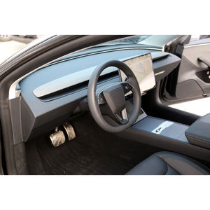 Oferta Especial: Embellecedor Adhesivo para Volante de Coche Tesla Model 3/Y 2024-2025, Componente de Fibra de Carbono ABS, Nuevos Accesorios Interiores - Product Image 4