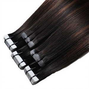 Extensiones de Cabello Virgen Brasileño de Lujo al por Mayor, Súper Doble Trama, 100% Humano Remy, Trama Única, Balayage, con Cinta Adhesiva, Cutícula Alineada - Product Image 3