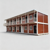 Maison conteneur extensible, maison préfabriquée moderne pour la construction de gîtes en bord de mer