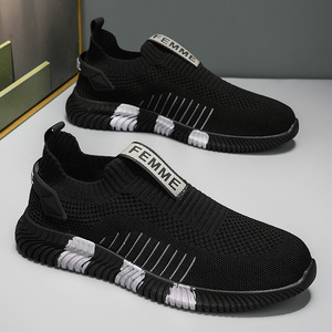 Chaussures de marche en mesh pour hommes, amorti EVA, antidérapantes, légères, doublure en coton, style printemps - Product Image 6