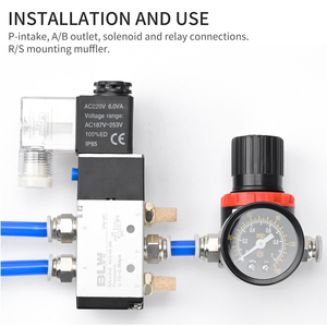 DC12V電磁弁 - 3方、単電気式エアコントロールバルブ（4V210-06）空気圧継手用、売れ筋商品 - Product Image 6