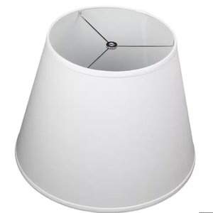 Abat-jour personnalisé en tissu de lin couleur blanc cassé pour lampe de table, de sol ou murale - Product Image 2
