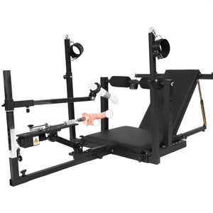 Chaise de bondage BANSEY avec support pour machine à pousser, en acier au carbone, chaise d'amour, Fesselstuhl, Letto bondage, outils sexuels - Product Image 6